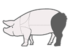 pig back leg icon
