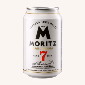 Moritz 7 beer (special premium lager, 100% malt), can