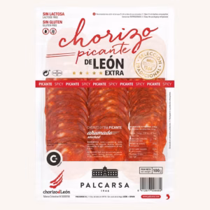 Chorizo from Leon picante (spicy and smoked) extra, pre-sliced 100 gr