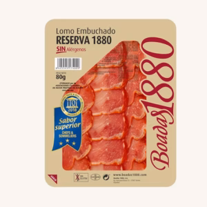 Boadas 1880 Lomo embuchado (cured loin) Reserva 1880, pre-sliced 80 gr