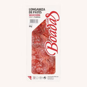 Boadas 1880 Longaniza de Payés (rustic), from Catalonia, pre-sliced 80 gr