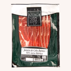 Ibérico Sierra Azuaga Jamón (ham) de cebo Ibérico 50%, pre-sliced 100 gr