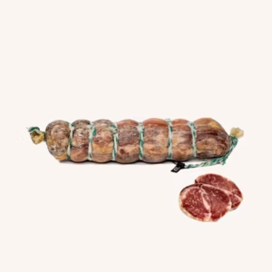 Señorío de Montanera Lomo doblado de Bellota 100% Ibérico (acorn-fed lard coated loin), from Extremadura, piece approx. 1.1 kg