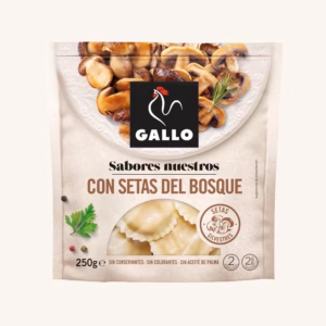 Gallo Fresh egg pasta stuffed with forest mushrooms, from Barcelona 250 gr