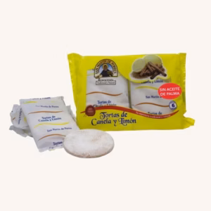 San Martín de Porres Tortas de canela y limón (cinnamon and lemon mini cakes), from Seville, 6 units, 210 gr