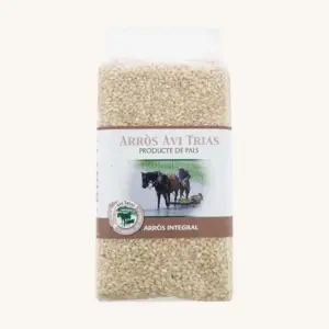 Arros Avi Trias 1 kg brown rice integral front