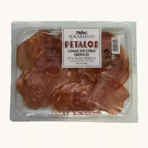 Pétalos (extra thin) - Lomo (loin) de cebo Ibérico (50%), pre-sliced