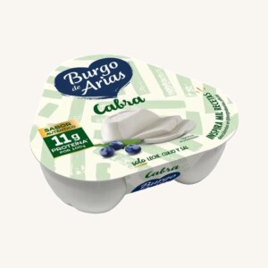 Burgo de Arias goat fresh cheese - queso fresco de cabra - mini pack 3x70g side